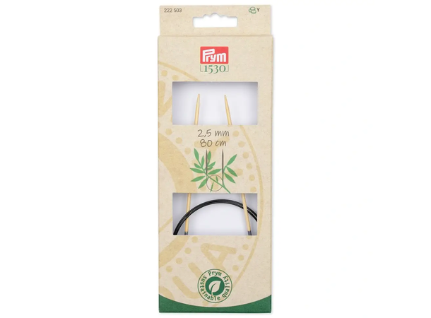 Rundpinner bambus 2,5 mm x 80 cm