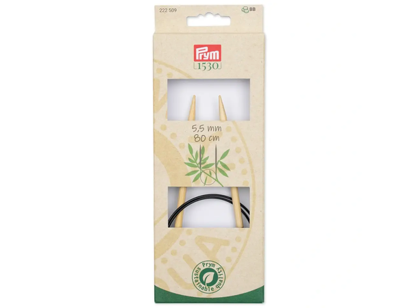 Rundpinner bambus 5,5 mm x 80 cm