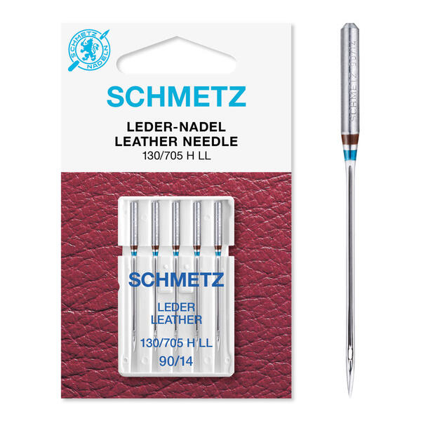 Schmetz Skinnål 90/14 130/705 H LL, 90/14, 5-pack