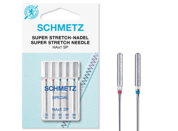 Schmetz super stretch assorterte 75/11-90/14