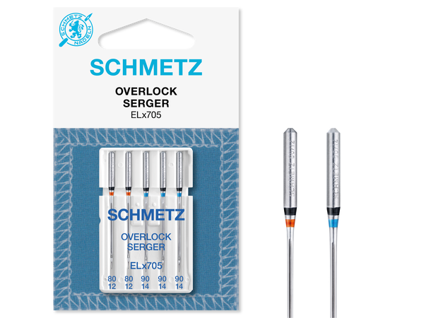 Schmetz overlocknåler assortert 80/12-90/14