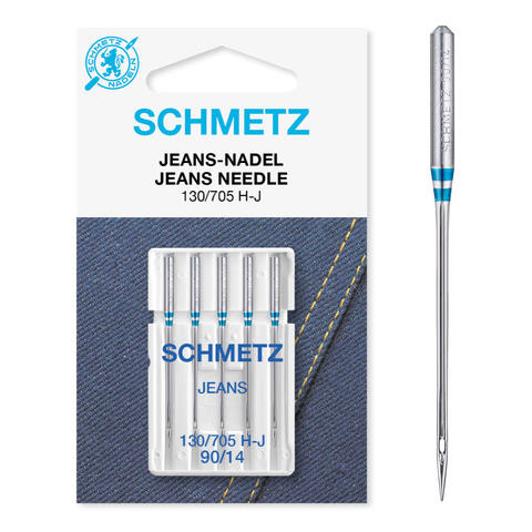 Schmetz Jeansnål 90/14 130/705 H-J, 90/14, 5-pack
