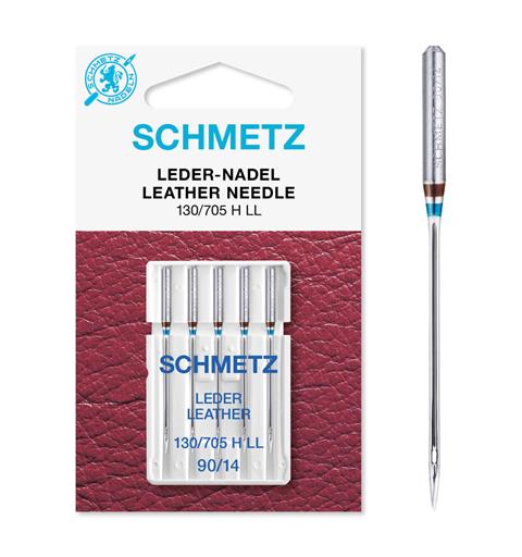 Schmetz Skinnål 90/14 130/705 H LL, 90/14, 5-pack