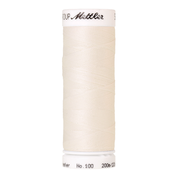 Mettler, Seralon 200m Farge nr 1000 Eggshell