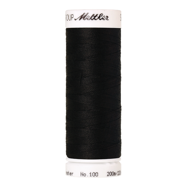 Mettler, Seralon 200m Farge nr 4000 Black