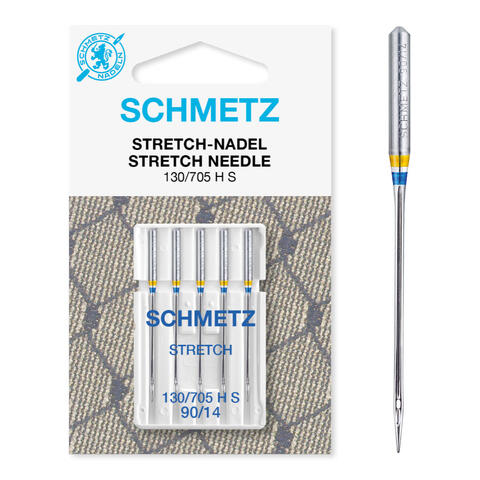Schmetz Stretchnål 90/14 130/705 H-S, 90/14, 5-pack
