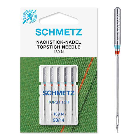 Schmetz Topstitchnål 90/14 130 N, 90/14, 5-pack