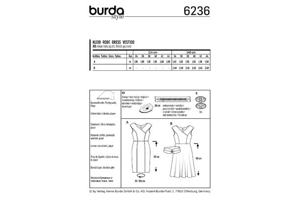 Burda 6236, Kjole