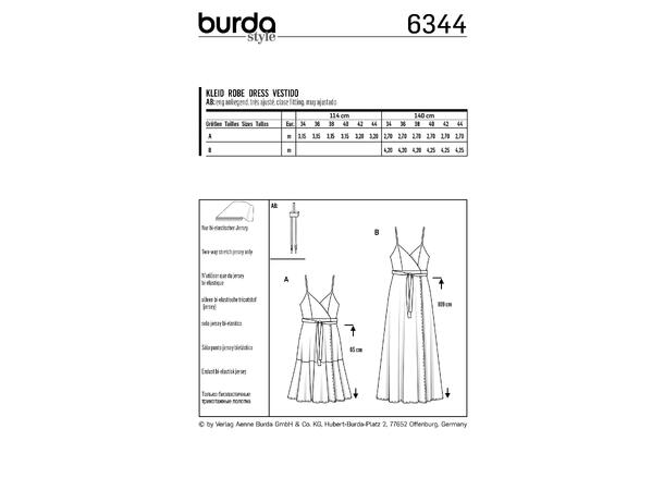 Burda 6344 - Kjole