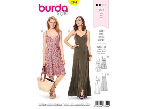 Burda 6344 - Kjole