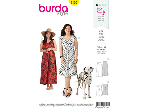 Burda 7100 – Kjole