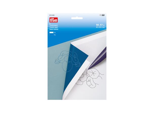 kalkerpapir, Blått/Hvit