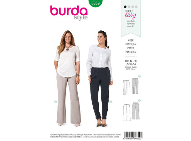 Burda 6859 - Bukse