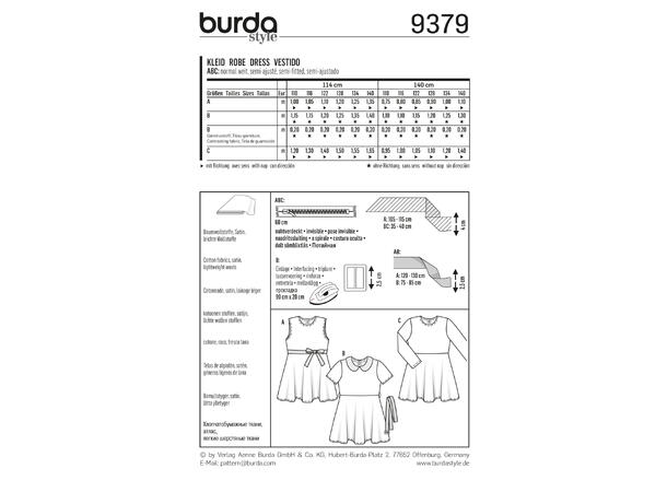 Burda 9379 - Kjole