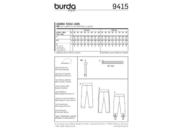 Burda 9415 - Bukse