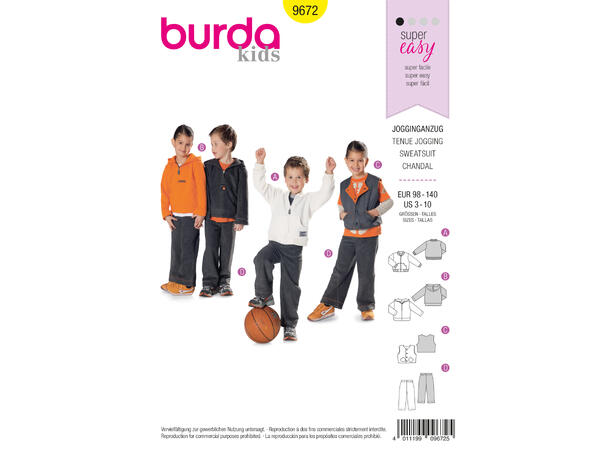 Burda 9672 - Joggedress