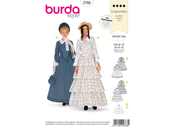 Burda 2768 - historisk kostyme