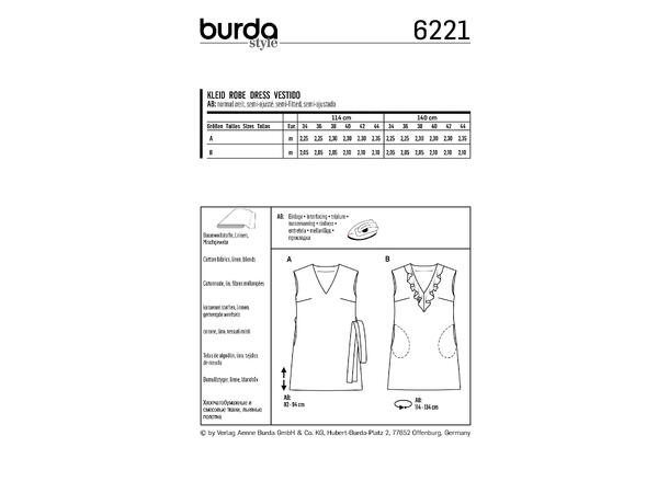 Burda 6221, Kjole
