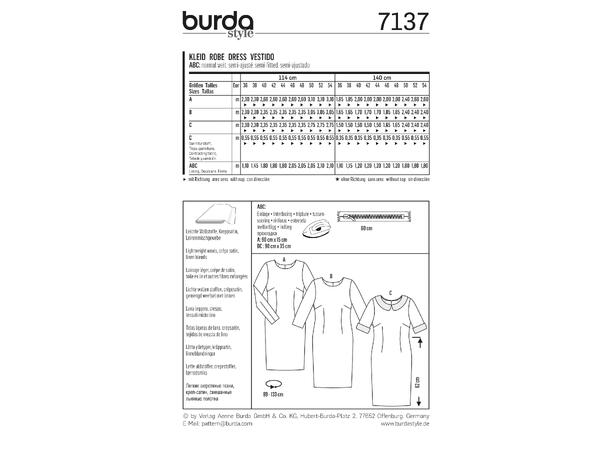 Burda 7136 - Kjole