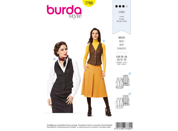 Burda 7769 - Vest