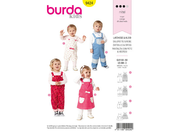 Burda 9424 - Selebukse- og kjole