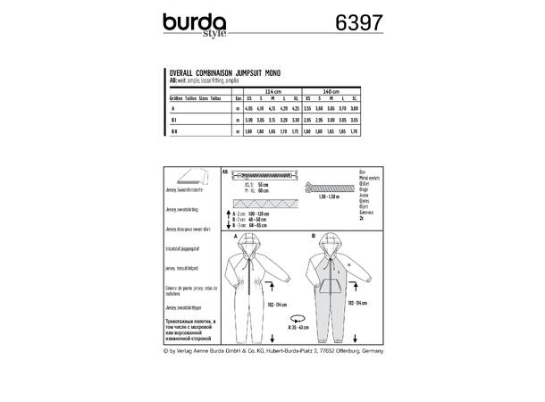 Burda 6397 - Jumpsuit