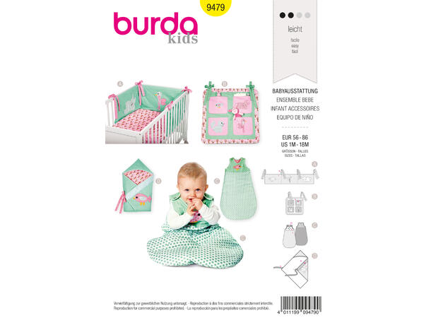 Burda 9479 - Babytilbehør