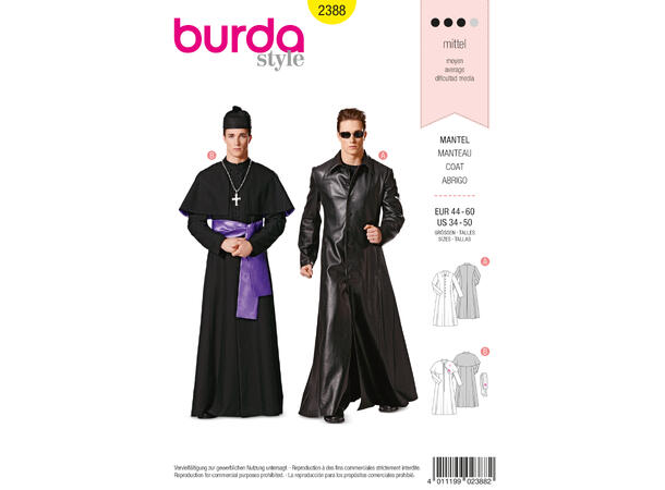 Burda 2388 - frakk til kostyme