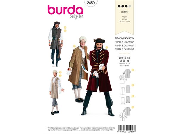 Burda 2459 - Pirat og Casanova kostyme