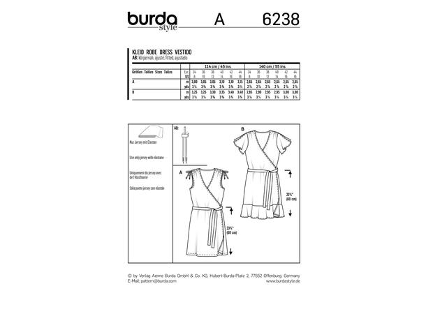 Burda 6238, Kjole