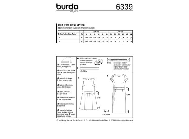 Burda 6339, Kjole
