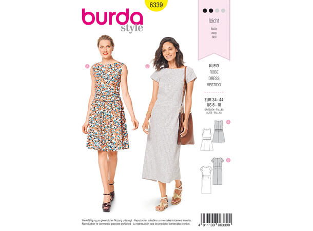 Burda 6339, Kjole