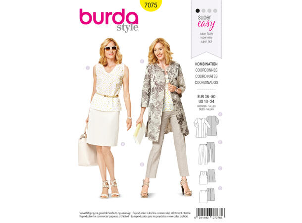 Burda 7075 - Drakt