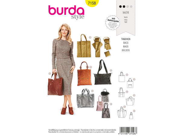 Burda 7158 - Veske