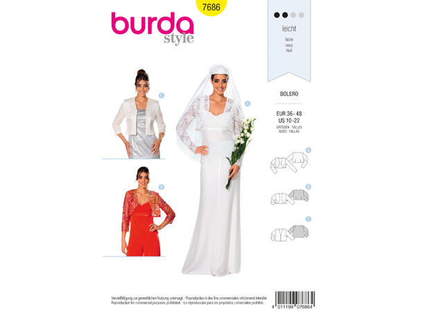 Burda 7686 - Bolero