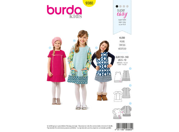 Burda 9380 - Kjole