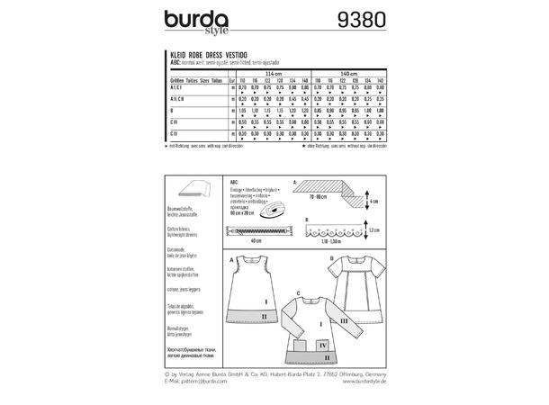 Burda 9380 - Kjole