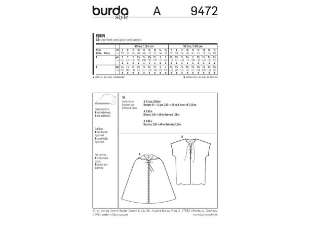 Burda 9472 - Robin Hood