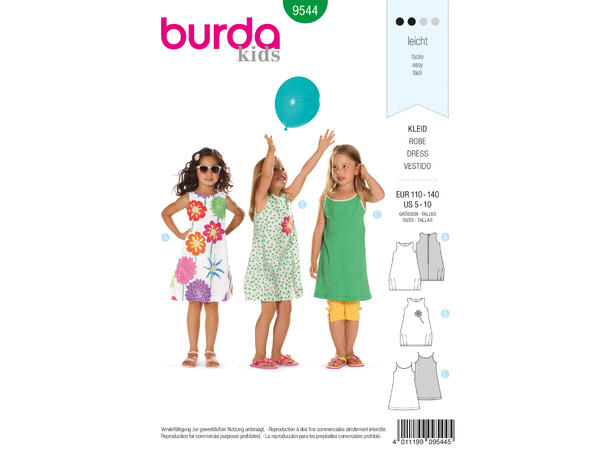 Burda 9544 - Kjole