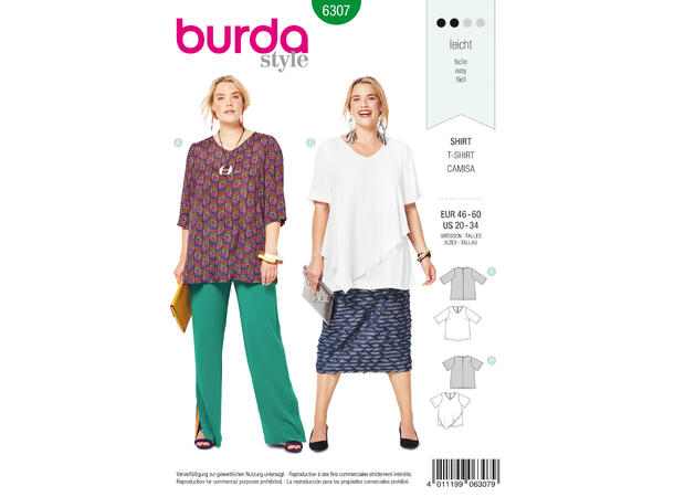 Burda 6307 - T-skjorte