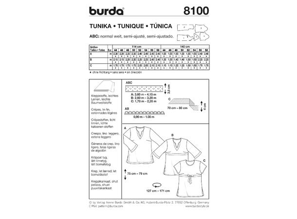 Burda 8100 - Tunika