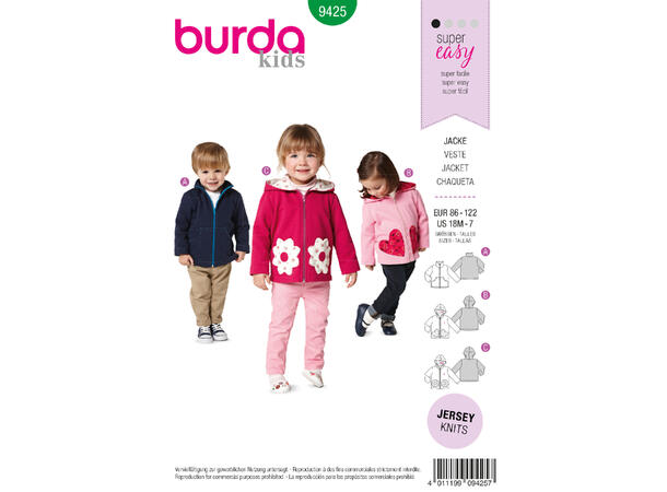 Burda 9425 - Jakke
