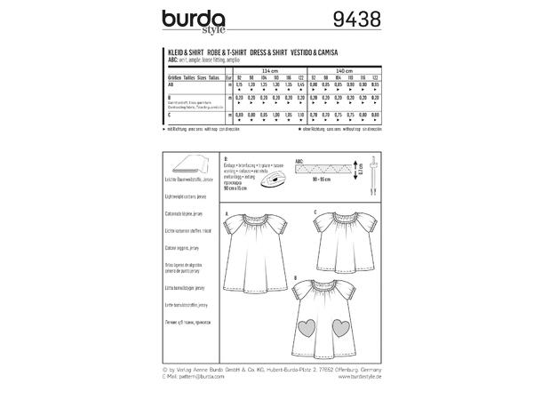 Burda 9438 - Kjole og topp