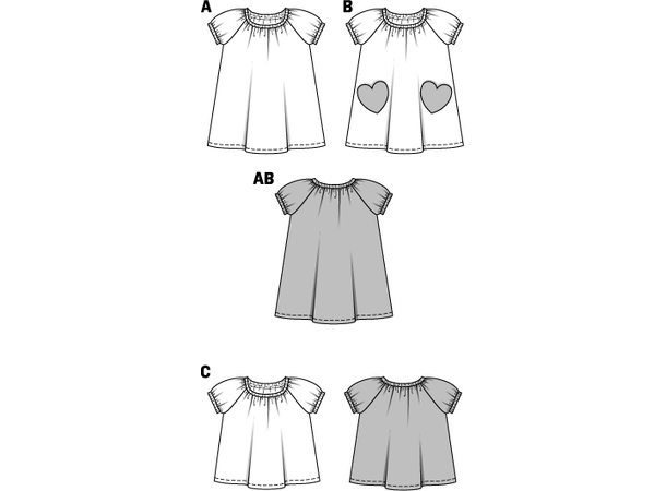 Burda 9438 - Kjole og topp