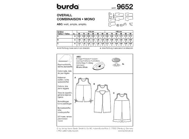 Burda 9652 - Jumpsuit