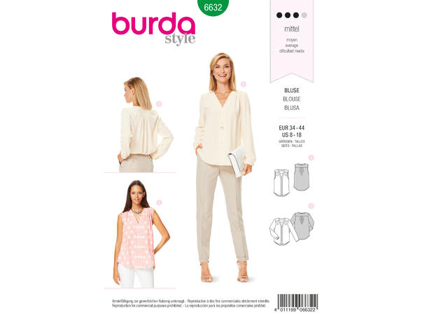 Burda 6632 - Bluse