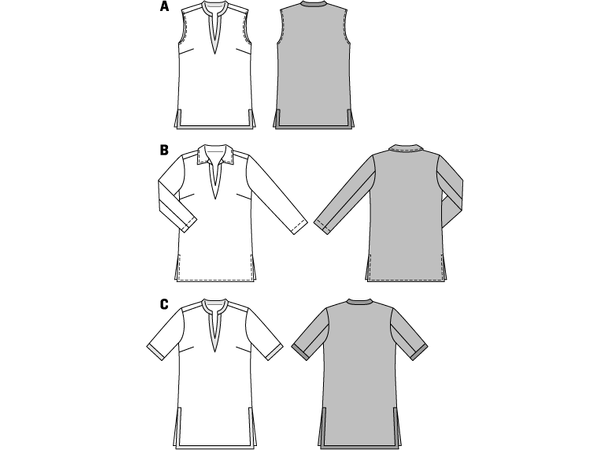 Burda 6809 - Bluse og tunika