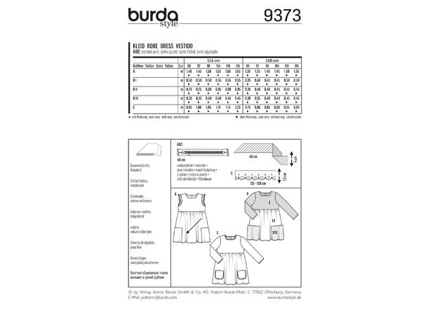 Burda 9373 - Kjole