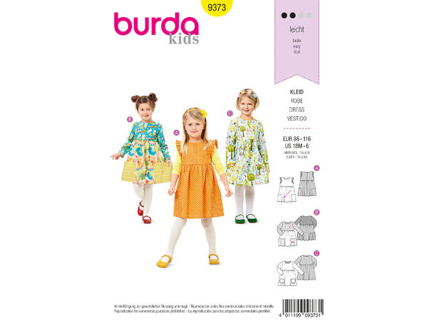 Burda 9373 - Kjole