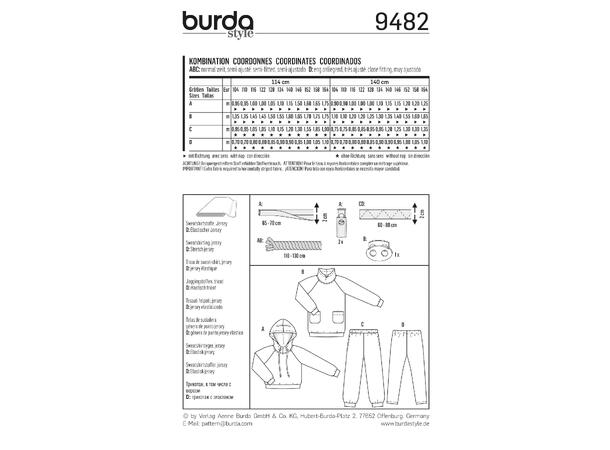 Burda 9482 - Joggedress